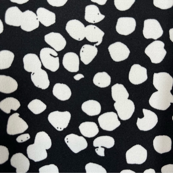 Ellos Black Geometric Print 3/4 Sleeve Shift Dress NWOT - Picture 8 of 14